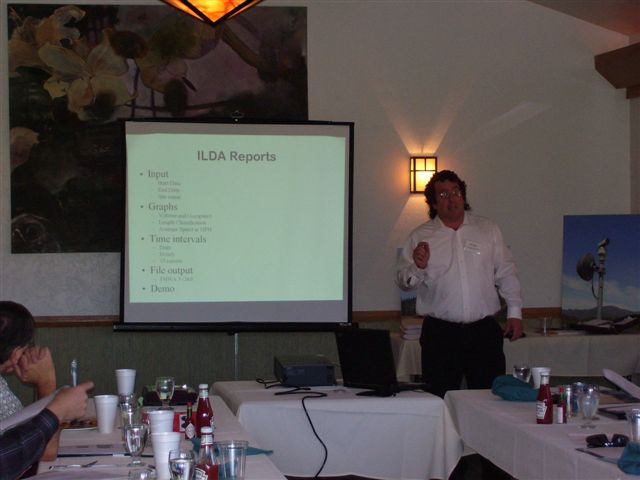 Clint Gregory, Caltrans District 10, talked about improving traffic data collection using wireless technology.