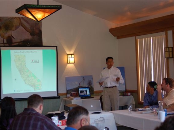 Stanley Norikane and Matt Hanson, Caltrans Traffic Operations/Weigh-In-Motion, talked about technical and institutional issues related to Caltrans’ WIM.