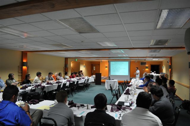 Conference room during 2009 technical presentations.