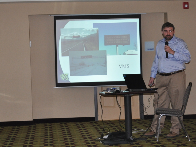 Oregon DOT’s ITS Support Lead, Jason Shaddix, demonstrates their support and asset inventory management system for ITS devices during day 1 of the Forum.