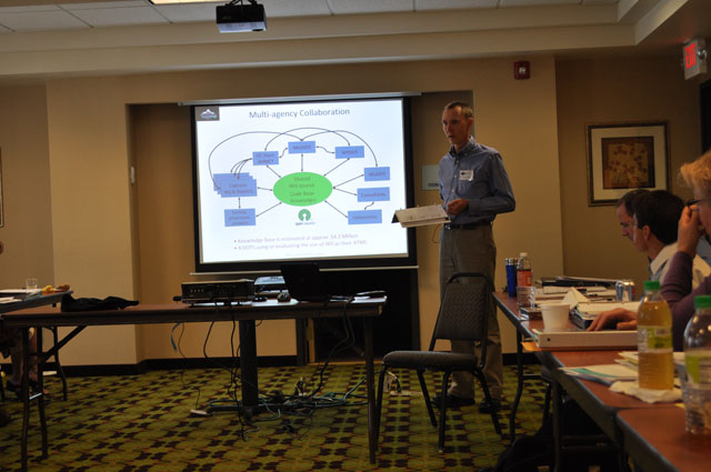 Michael Darter describes multi-agency collaboration on the IRIS project.