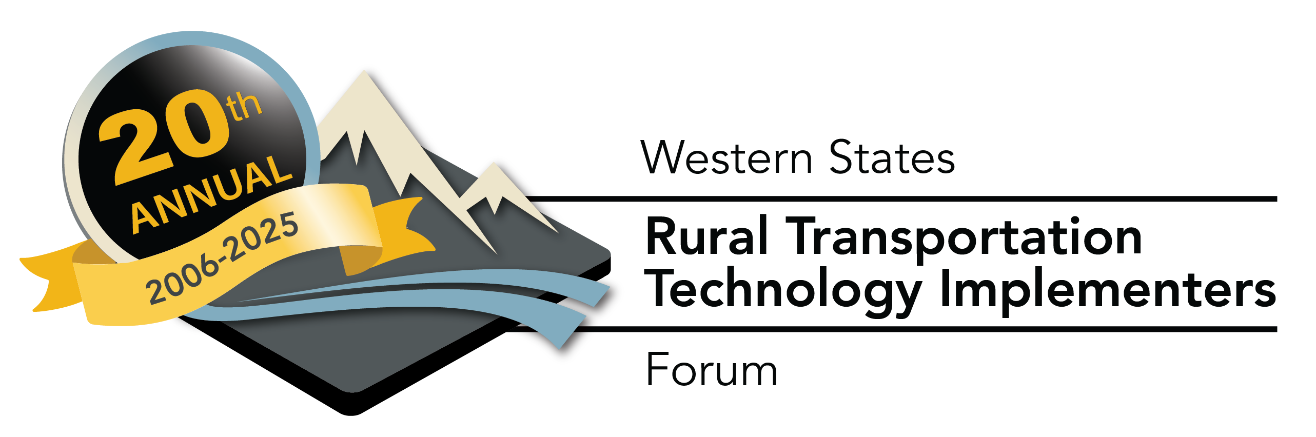 WSF mountain road logo 20th badge ribbon 2006-2025